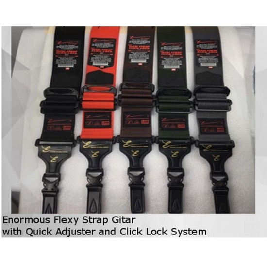 Enormous Flexy Strap Gitar with Quick Adjuster and Click Lock System