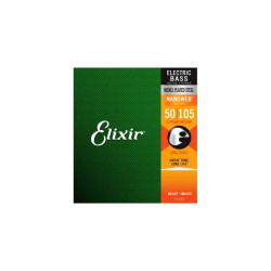 Elixir 14087 Nanoweb Medium/Extra Long Scale 4-String Electric Bass Strings 045-105