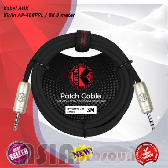 Kirlin AP-468PRL / BK Cable Aux 3 meter Kirlin AP-468PRL / BK Cable Aux 3 meter