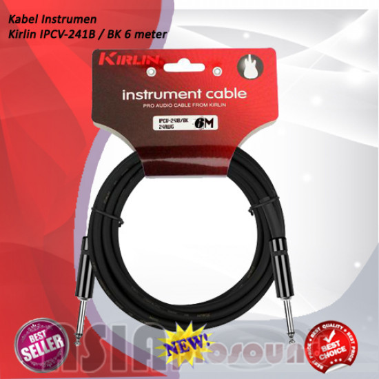 Kirlin IPCV-241B / BK Instrument Cable 6 Meter