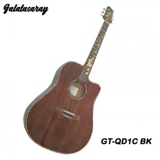 Galatasaray GT-QD1C BK Acoustic Electric Guitar