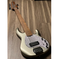 SQOE SBMS500 CA 5 String Bass in Silver Gray Metallic