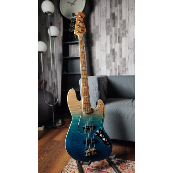 SQOE SJB800 ROASTED MAPLE SERIES IN CARRIBEAN FADE SURF