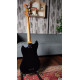 SQOE SPJ400 SHORT SCALE ROASTED MAPLE SERIES IN BLACK