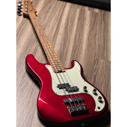 SQOE SPJ600 Roasted Maple Series in Candy Apple Red Electric Bass