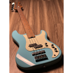 SQOE SPJ600 Roasted Maple Series in Sonic Blue Electric Bass