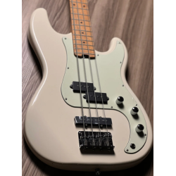 SQOE SPJ600 Roasted Maple Series in Vintage White Electric Bass