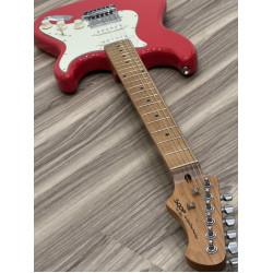 SQOE SEST600 HSS ROASTED MAPLE SERIES IN CANDY APPLE RED