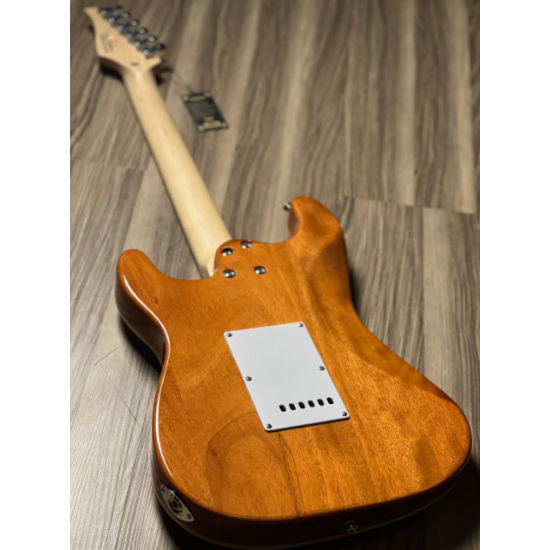 SQOE SEIB680 HSS with Flame Maple Top in Cherry Sunburst