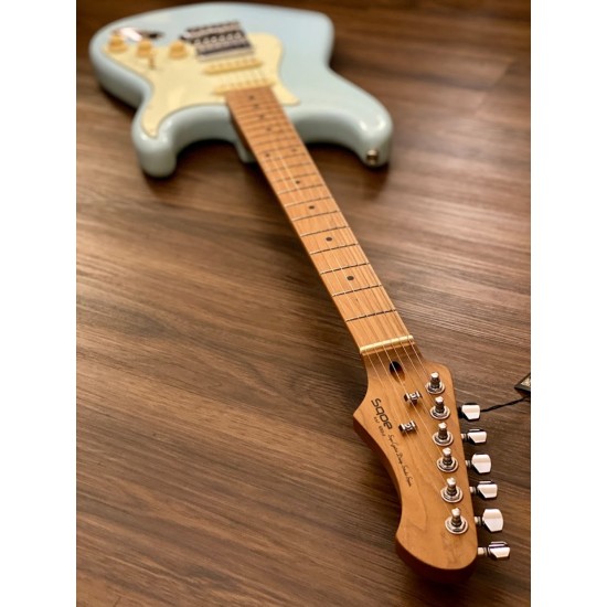 SQOE SEST600 HSS ROASTED MAPLE SERIES IN SONIC BLUE