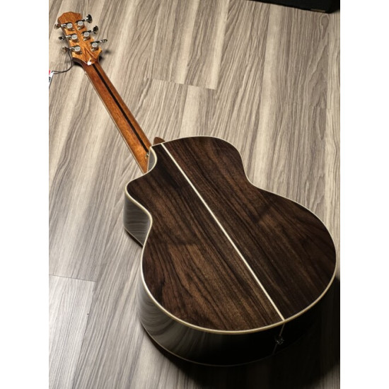 SQOE SPAIN A9-SK BEVEL CUT FULL SOLID ACOUSTIC ELECTRIC IN NATURAL WITH FISHMAN SONITONE SQOE SPAIN A9-SK BEVEL CUT FULL SOLID ACOUSTIC ELECTRIC IN NATURAL WITH FISHMAN SONITONE
