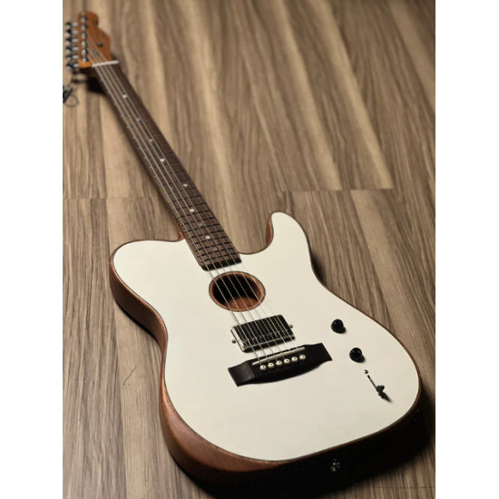 SQOE SEAE910 WH in White Acoustasonic Series