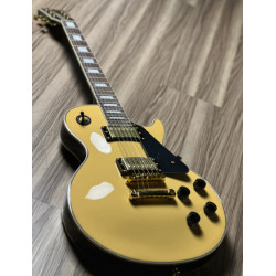 SQOE SELP300 In Vintage White with Gold Hardware Electric Guitar