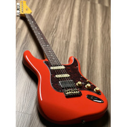 SQOE SEST1000 HSS Custom Shop Series in Fiesta Red Limited Edition with Hardshell Case SQOE SEST1000 HSS Custom Shop Series in Fiesta Red Limited Edition with Hardshell Case