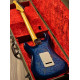 SQOE SEST1100 HSS Custom Shop Series in Blue Paisley Limited Edition with Hardshell Case