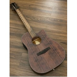 SQOE SPAIN SQ BC FG ACOUSTIC ELECTRIC IN STAINED DARK BROWN NATURAL MATTE