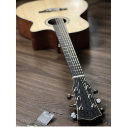 SQOE SPAIN SQ40B TRANSACOUSTIC WITH EFFECTS IN NATURAL MATTE SPRUCE/MAHOGANY