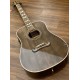 SQOE A780BK IN TRANSPARENT BLACK WITH SOLID SPRUCE TOP AND WALNUT BACK SIDE