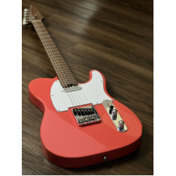 SOLOKING MT-1 VINTAGE MKII WITH ROASTED MAPLE NECK IN FIESTA RED