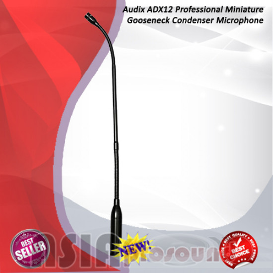 Audix ADX12 Professional Miniature Gooseneck Condenser Microphone